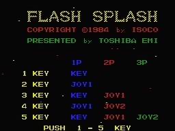 Flash Splash box art for MSX